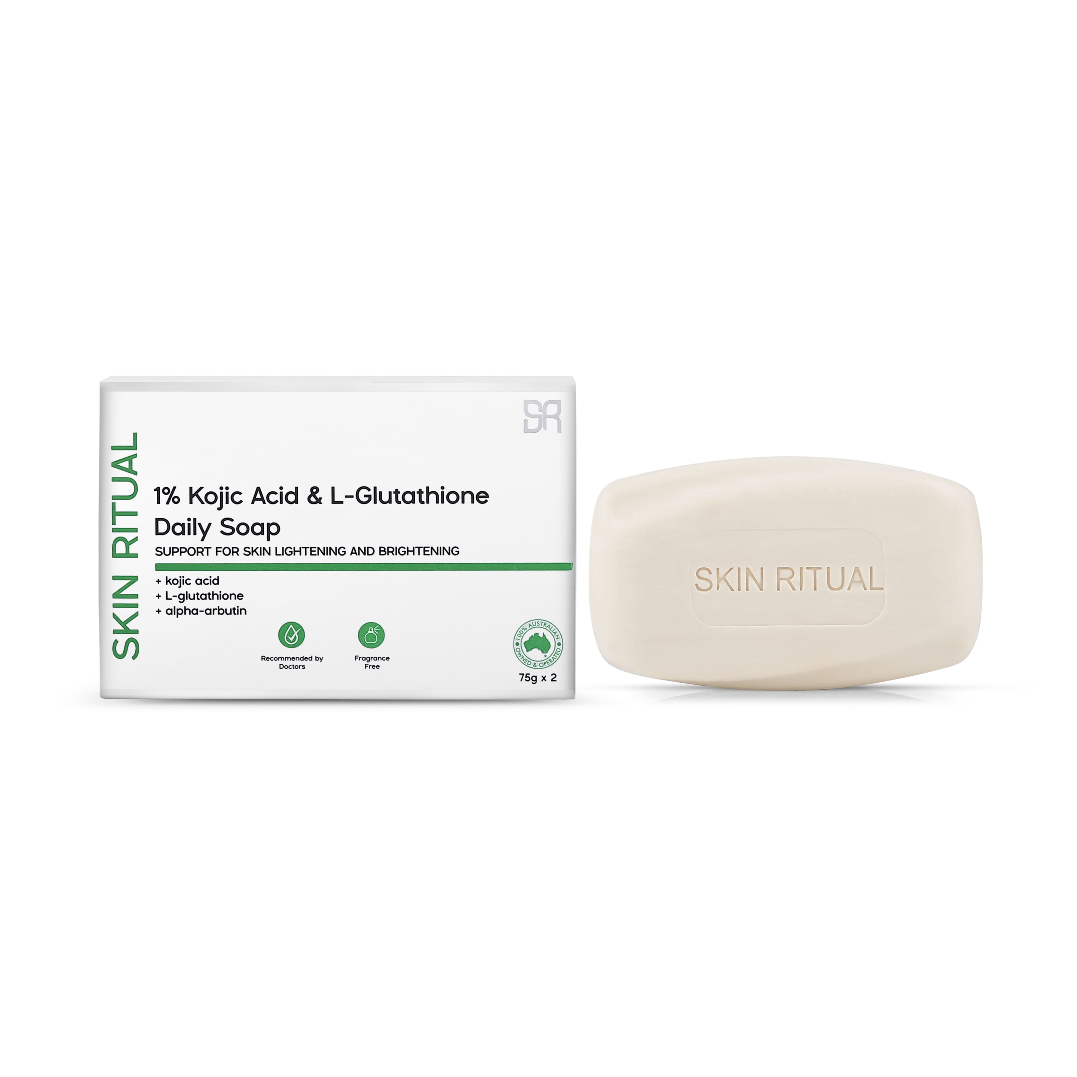 1% Kojic Acid + L-Glutathione Soap | Brighten Dark Spots & Pigmentation