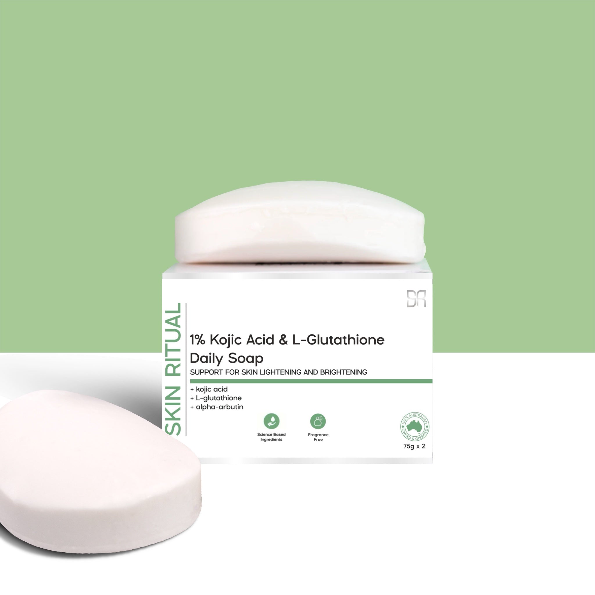 1% Kojic Acid + L-Glutathione Soap | Brighten Dark Spots & Pigmentation