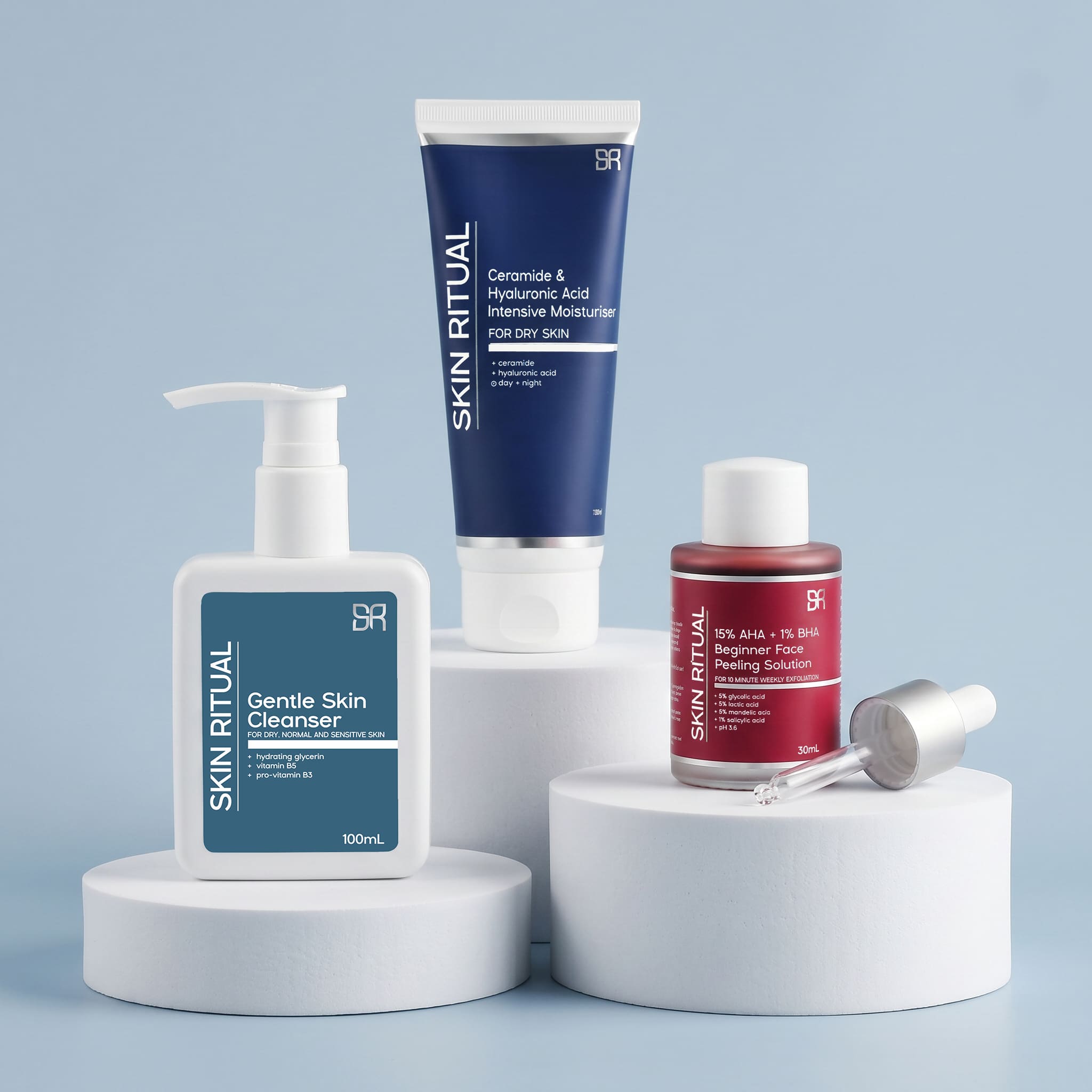 Glow Essentials Bundle | Cleanse, Peel & Hydrate for Radiant Skin