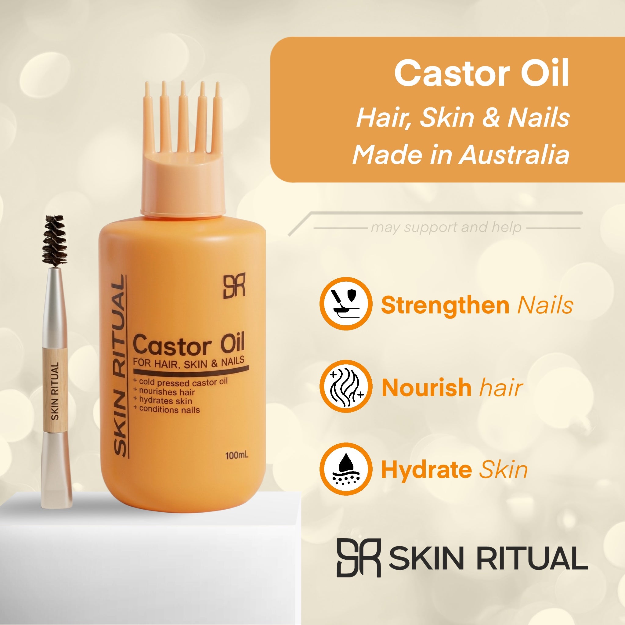 Nourishing Hexane Free Castor Oil | Strengthen Hair, Promote Growth, and Hydrate Skin (Copy)