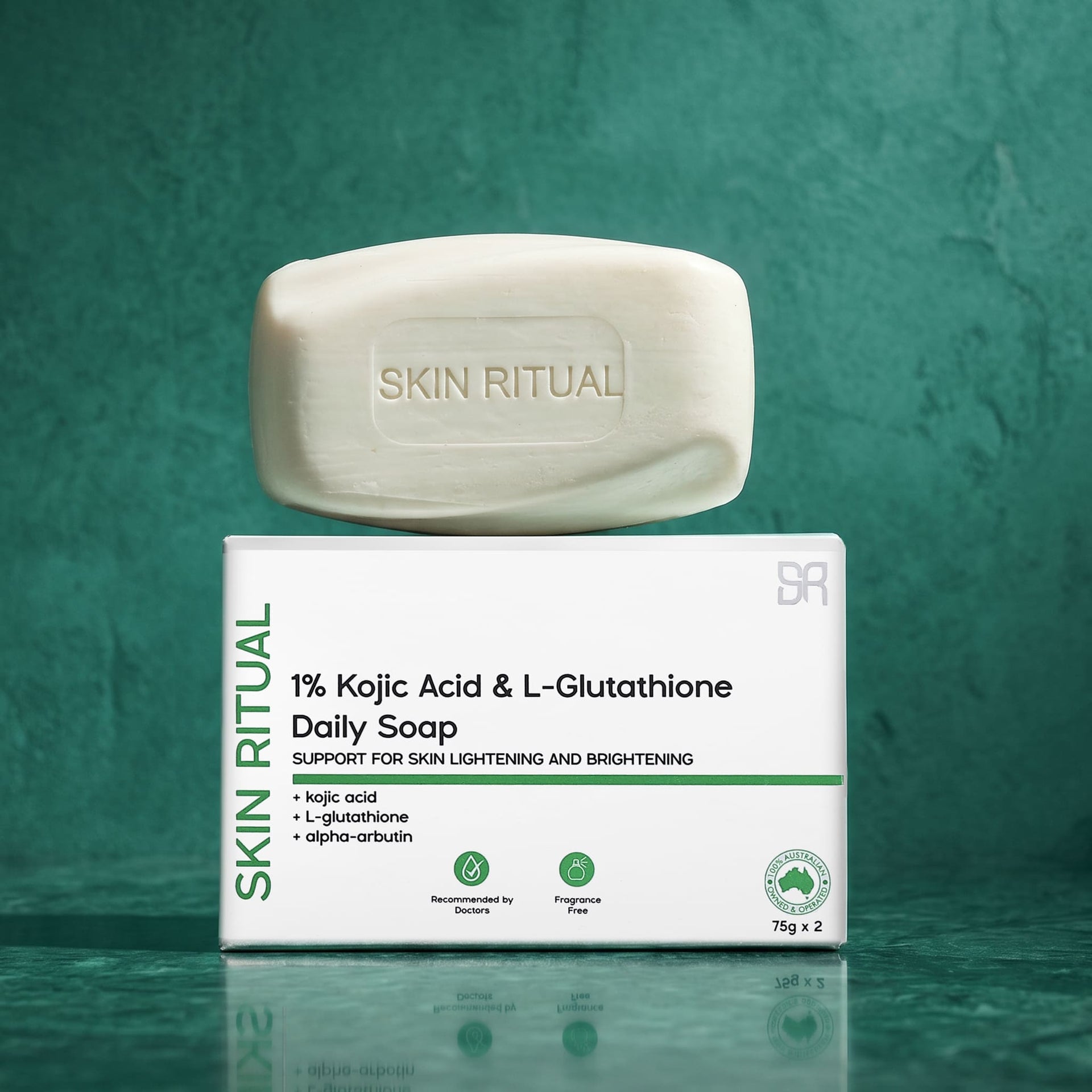 Skin Ritual Kojic Acid + L-Glutathione Soap 2 x 75g