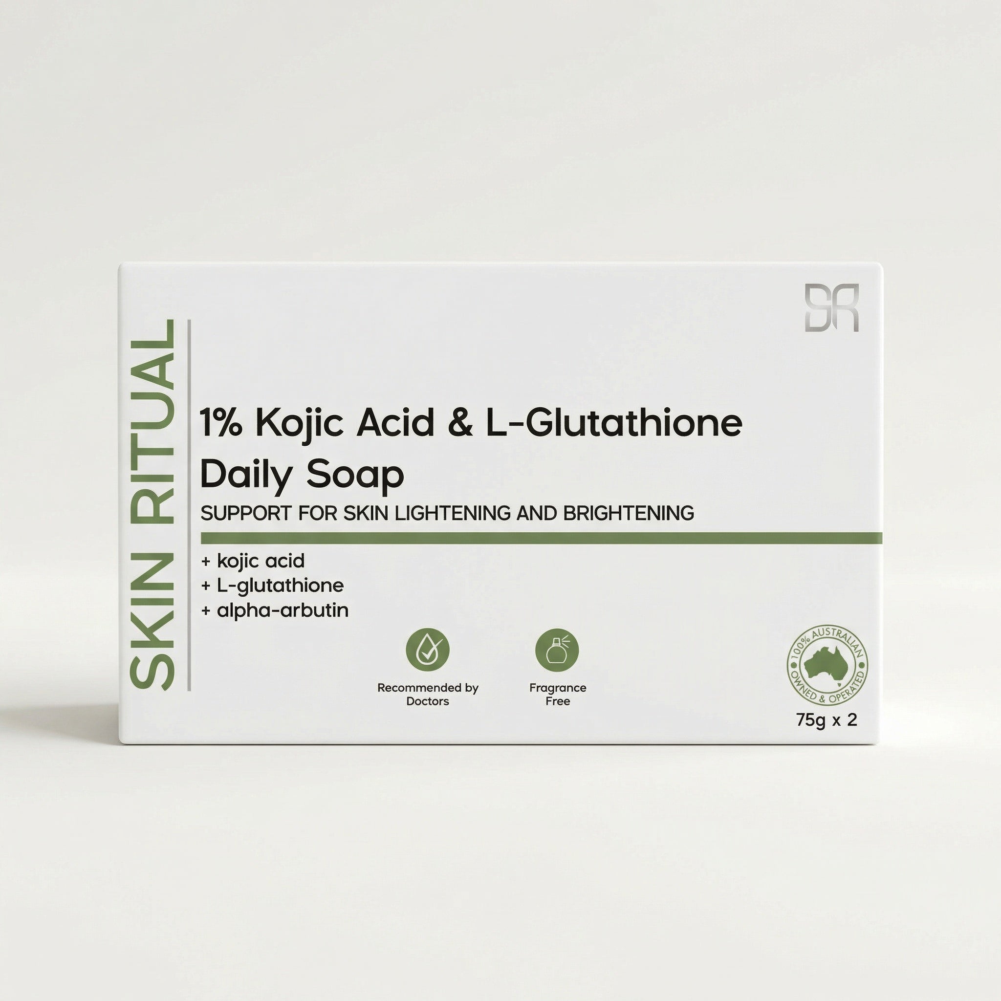 1% Kojic Acid + L-Glutathione Soap | Brighten Dark Spots & Pigmentation (P2)